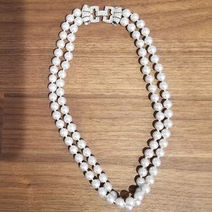 Brooks Brothers Women's Gray Faux Pearl Necklace